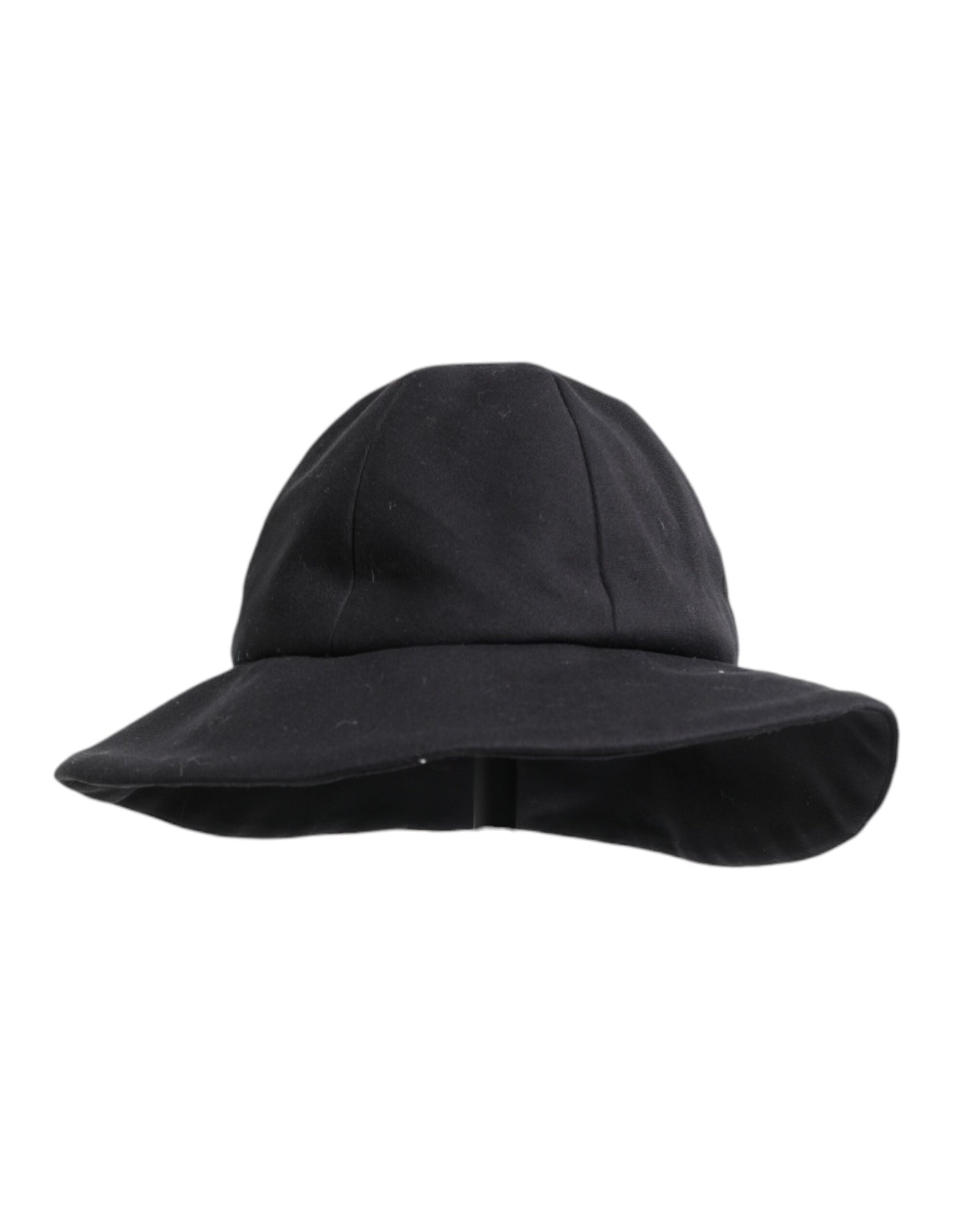 Chapeau bob à large bord en coton noir