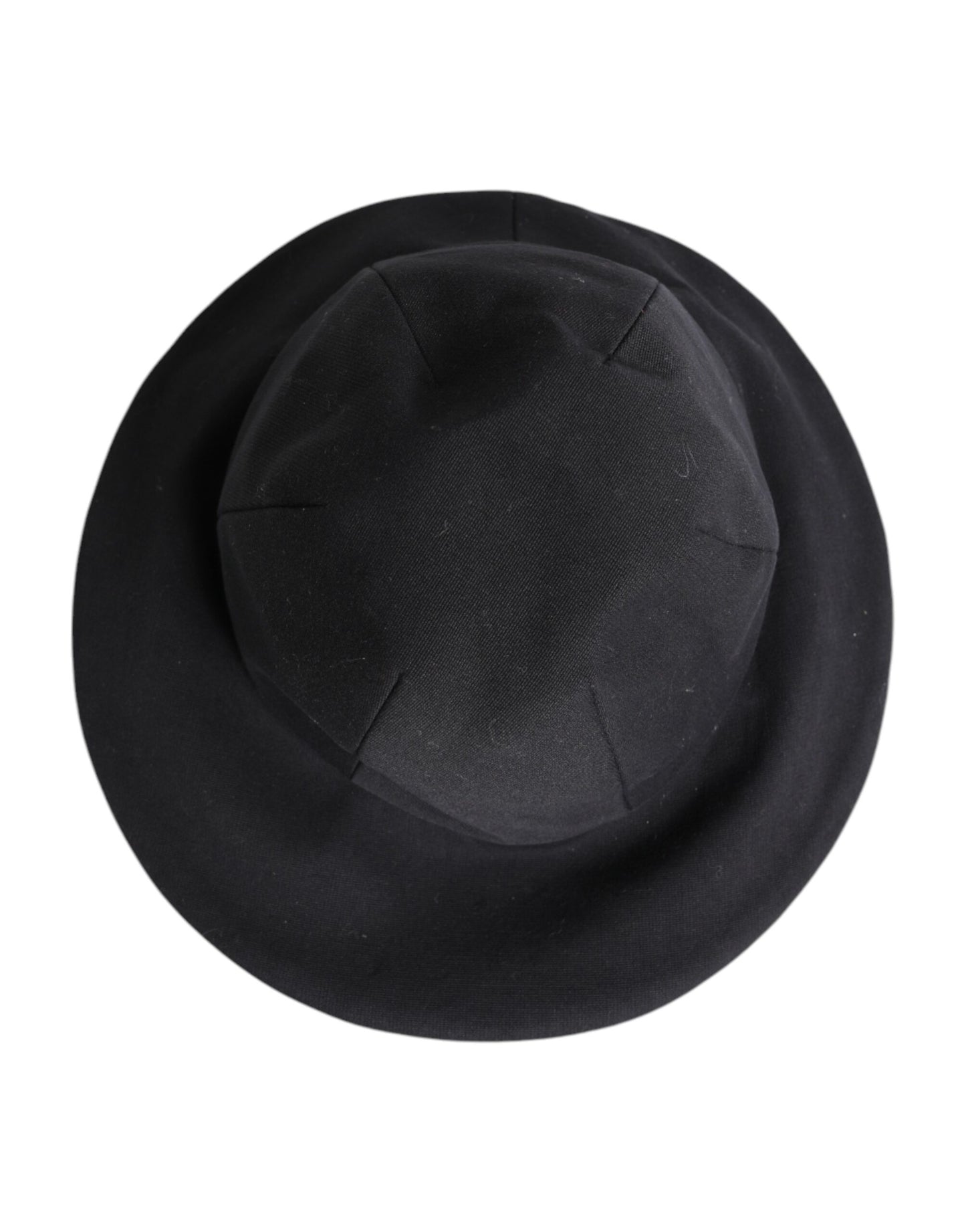 Chapeau bob à large bord en coton noir