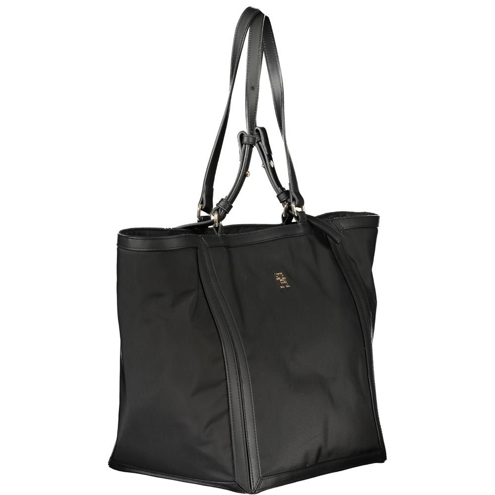 Sac à main en polyester noir