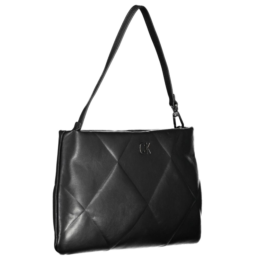 Sac à main en polyester noir