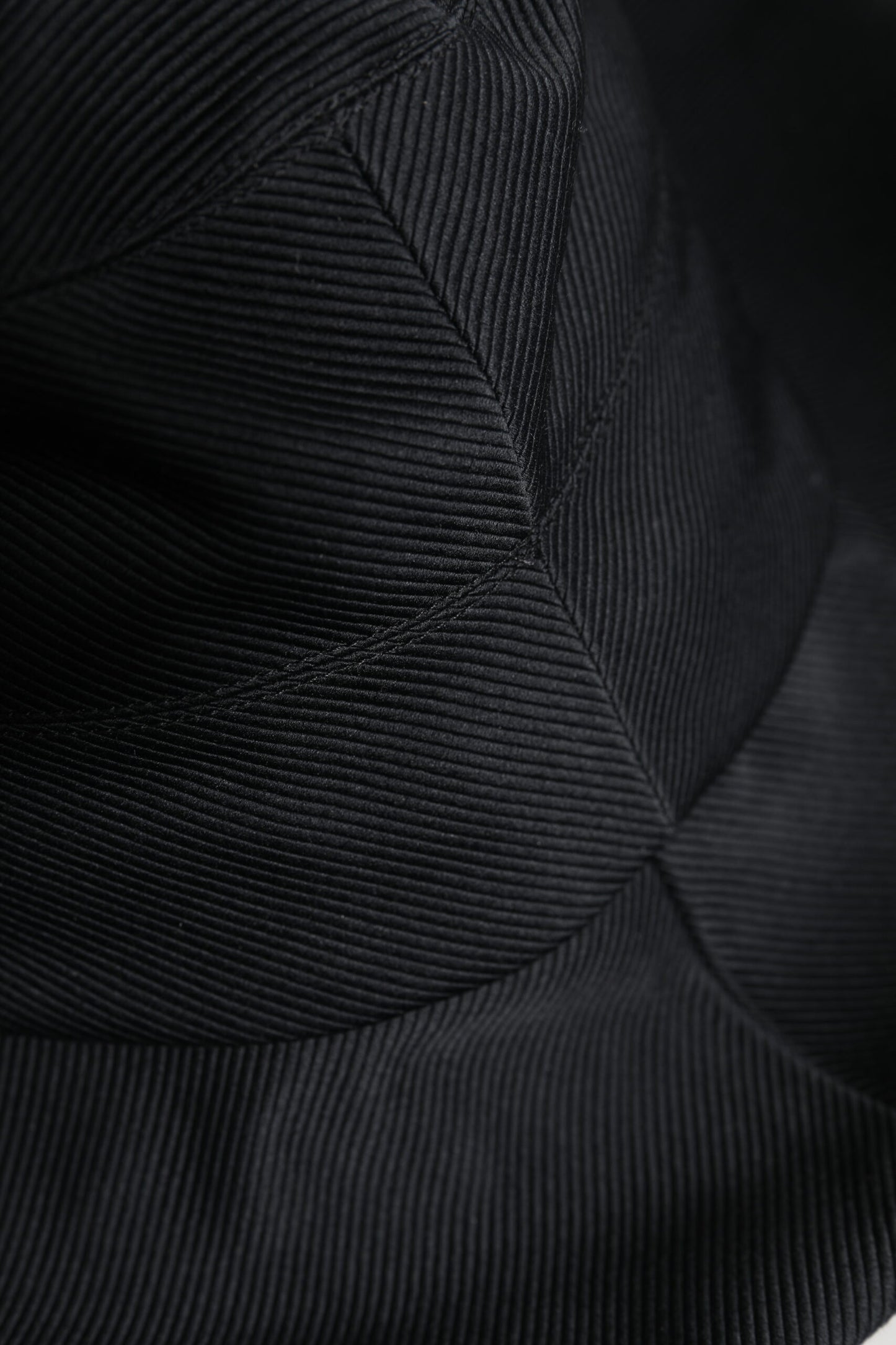 Chapeau Fedora à large bord en coton noir