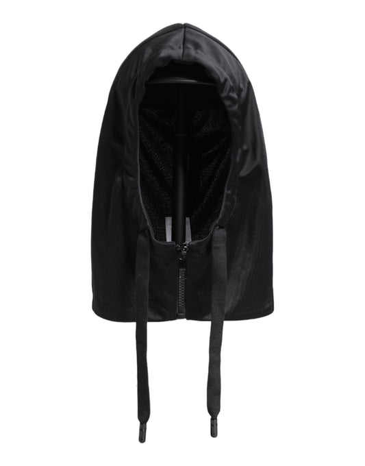 Chapeau enveloppant en polyester noir