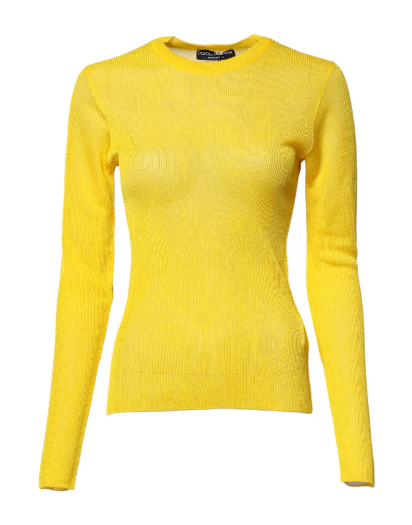 Suéter de poliéster amarillo para mujer