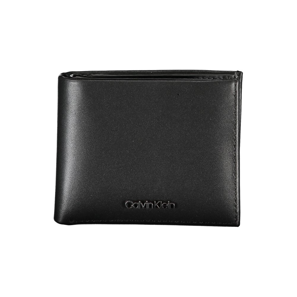 Elegante billetera plegable de cuero con bloqueo RFID