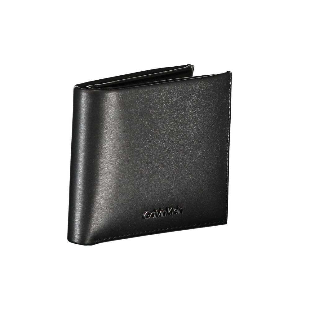 Elegante billetera plegable de cuero con bloqueo RFID