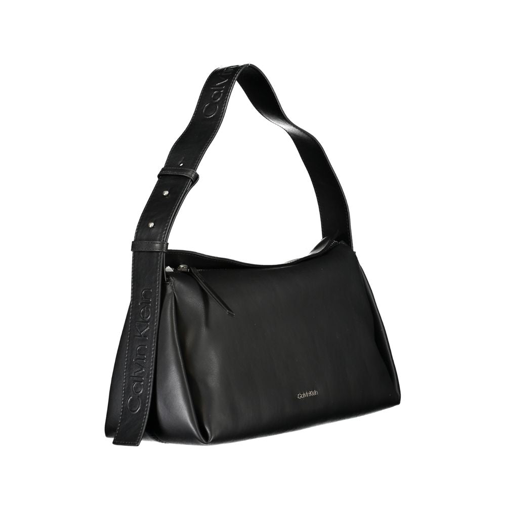 Sac à main en polyester noir