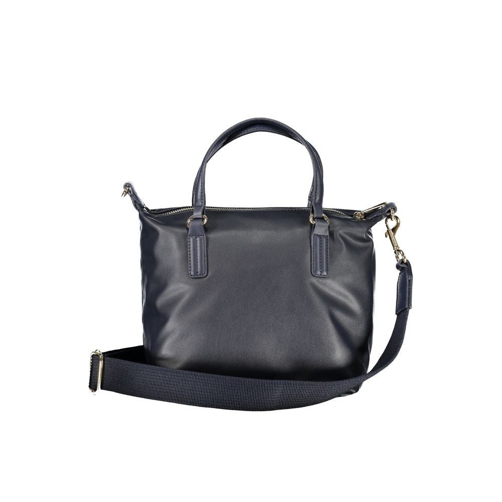 Sac à main en polyester bleu