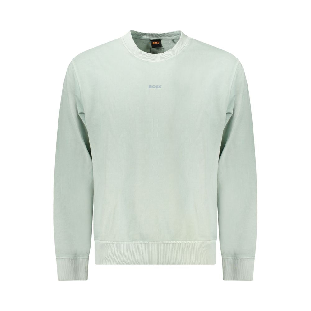 Pull homme en coton vert
