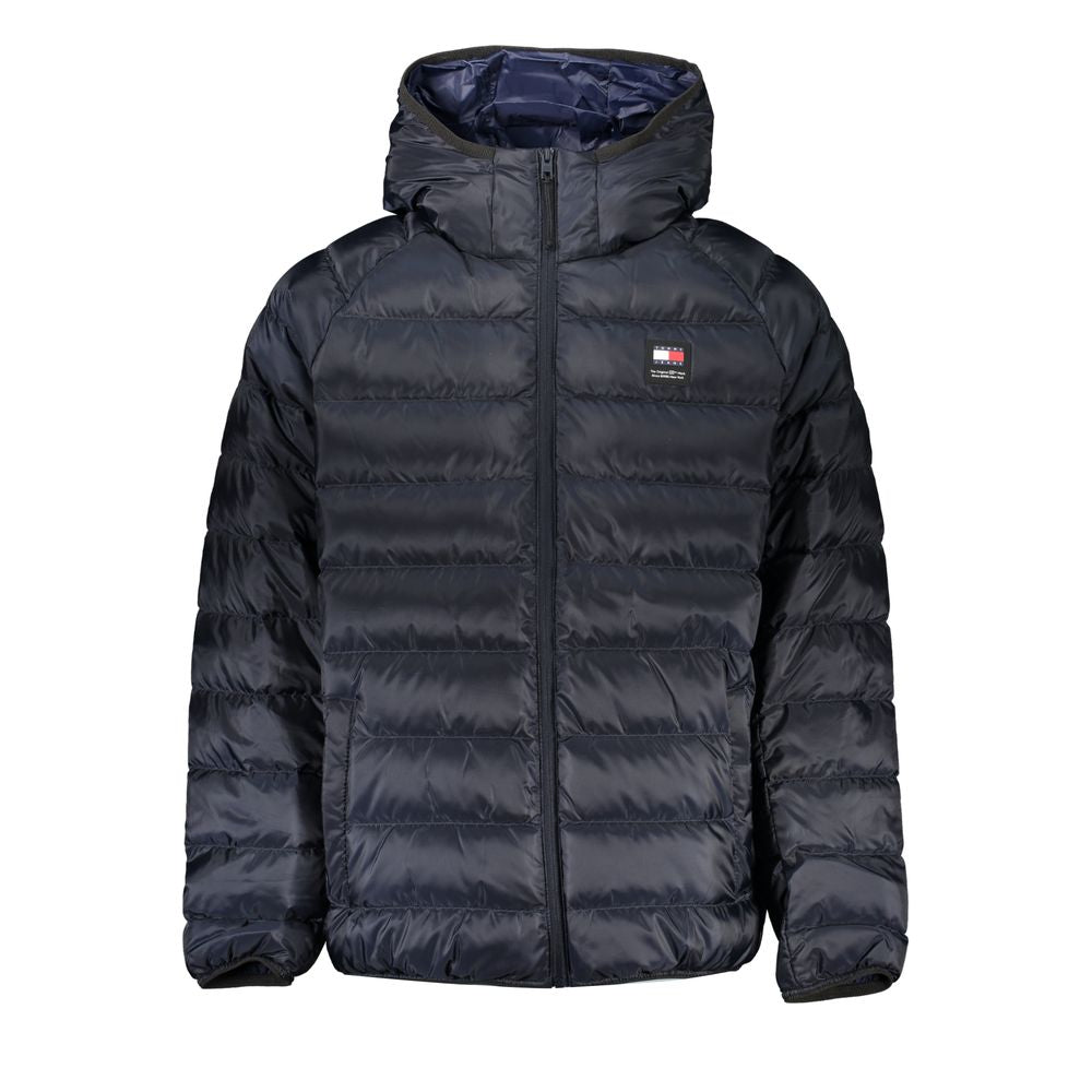 Chaqueta elegante con capucha de poliéster reciclado
