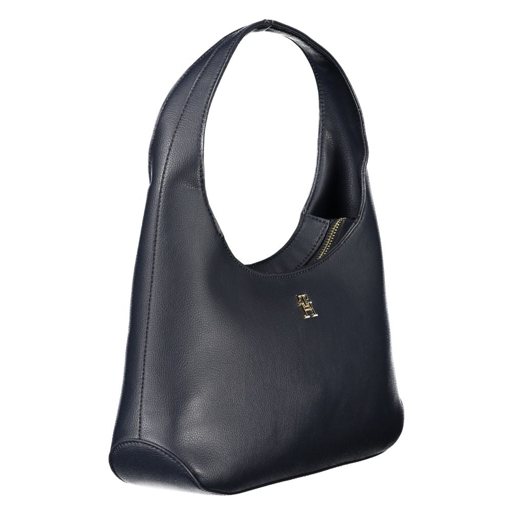 Sac à main en polyester bleu