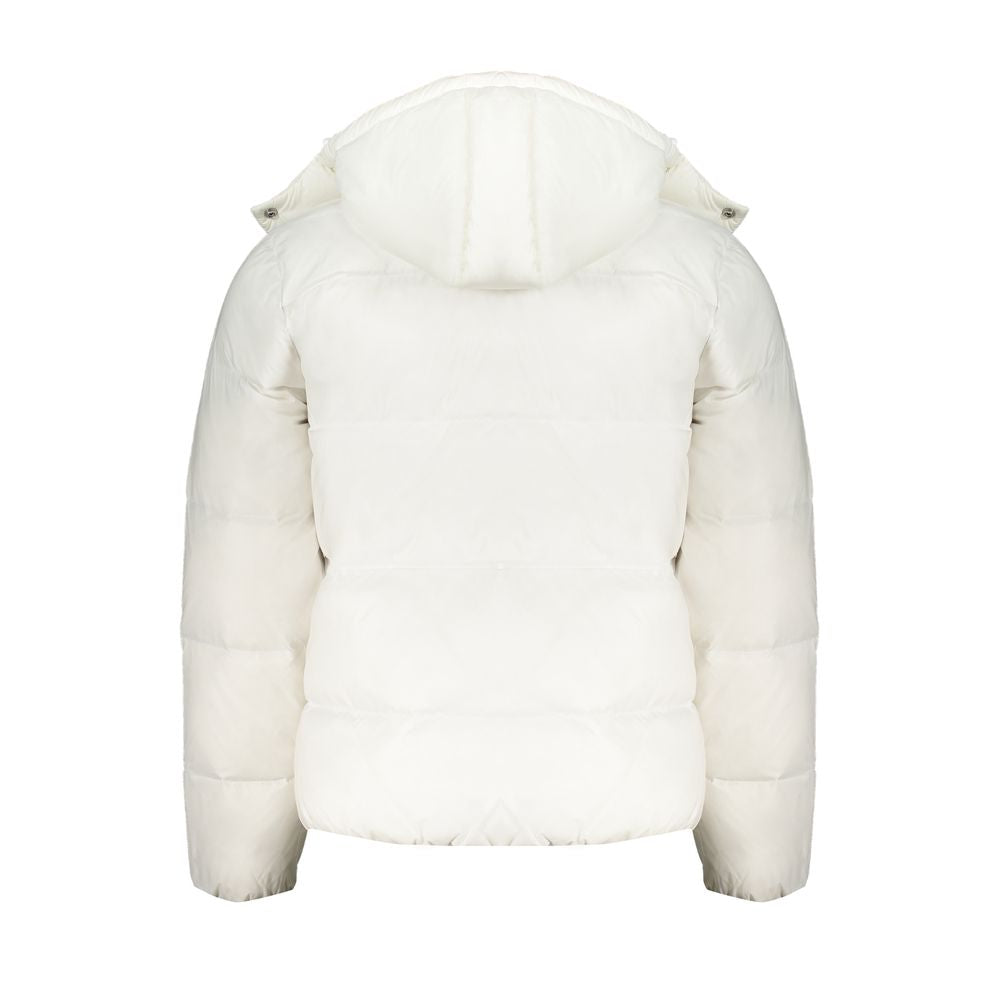 Chaqueta de poliamida blanca