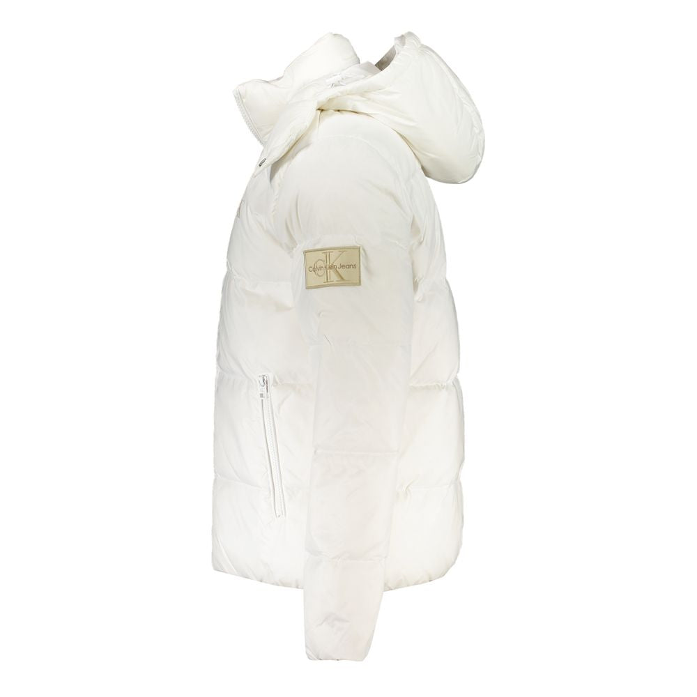 Chaqueta de poliamida blanca
