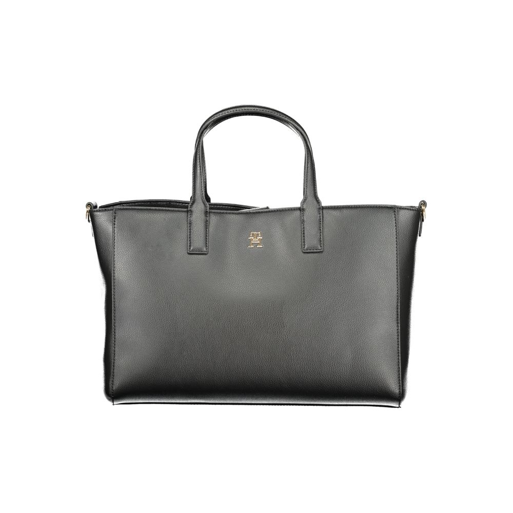 Sac à main femme en polyester noir