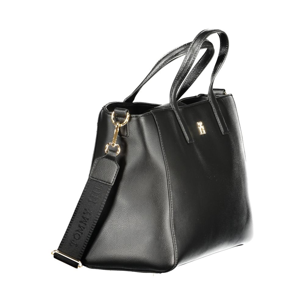 Sac à main femme en polyester noir