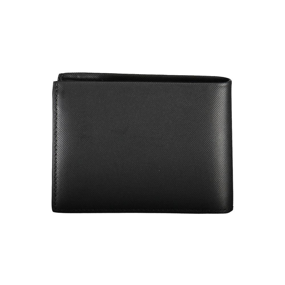 Cartera de cuero negra para hombre