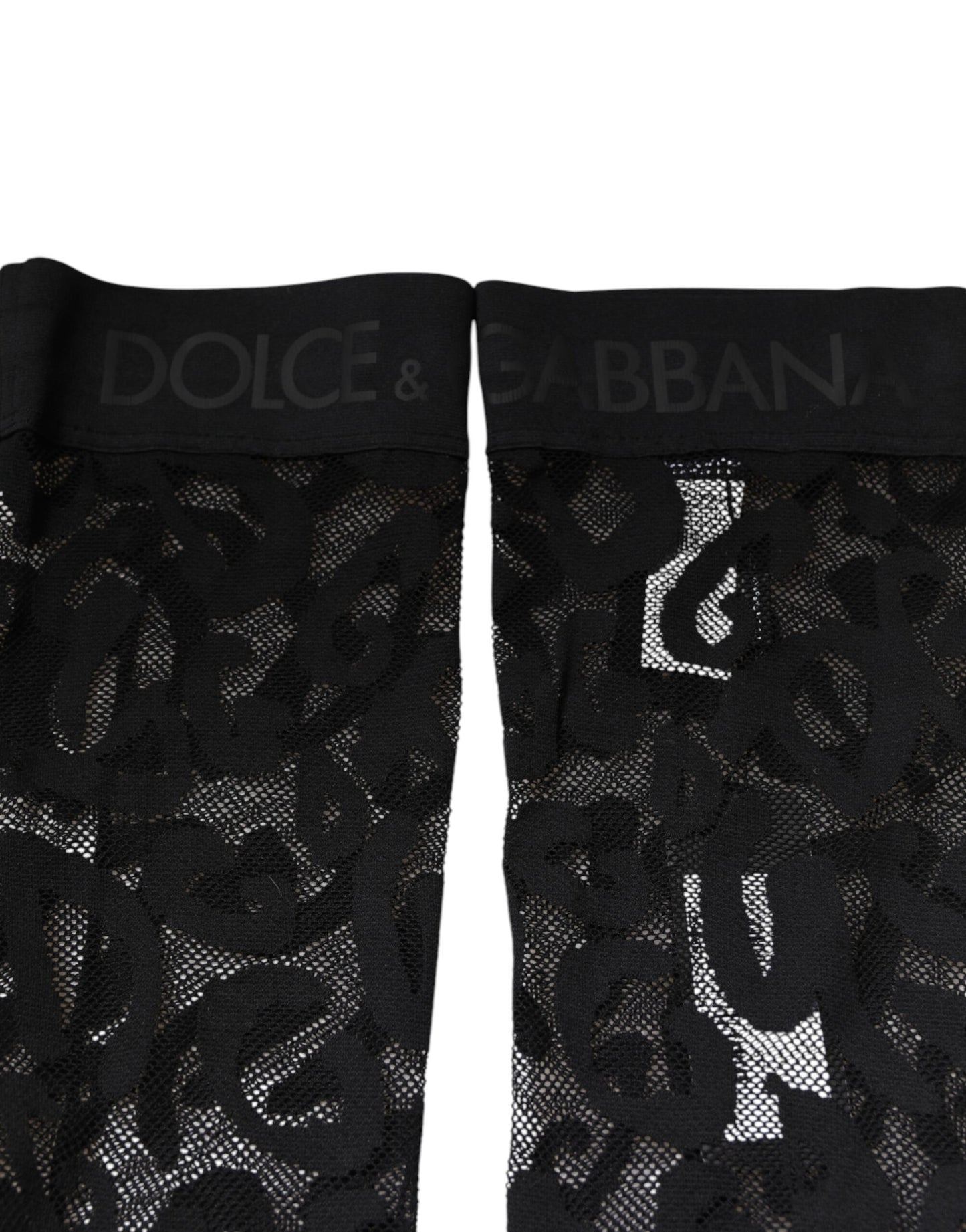 Chaussettes en coton extensible à dentelle florale noire