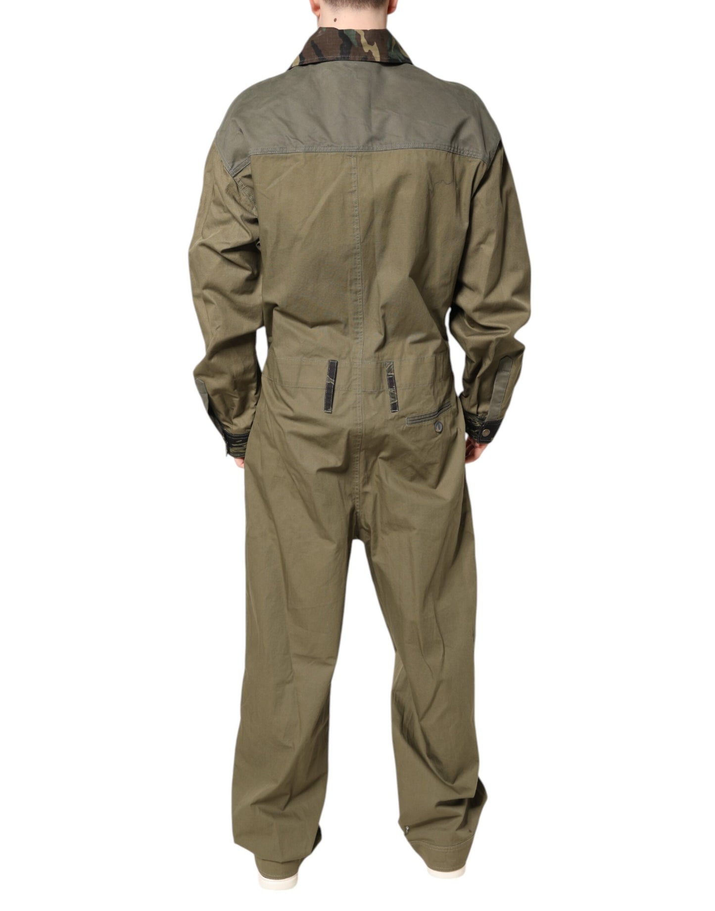 Conjunto casual de camisa y pantalón de algodón elástico marrón