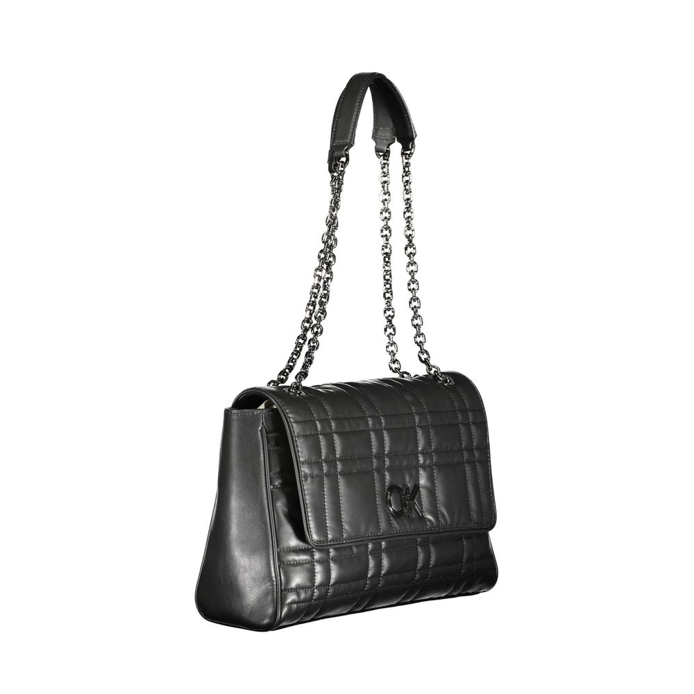 Sac à main femme en polyester noir