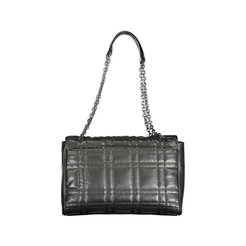 Sac à main femme en polyester noir