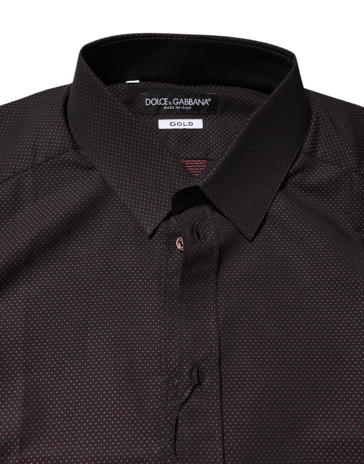Camisa de vestir para hombre en algodón jacquard color granate GOLD