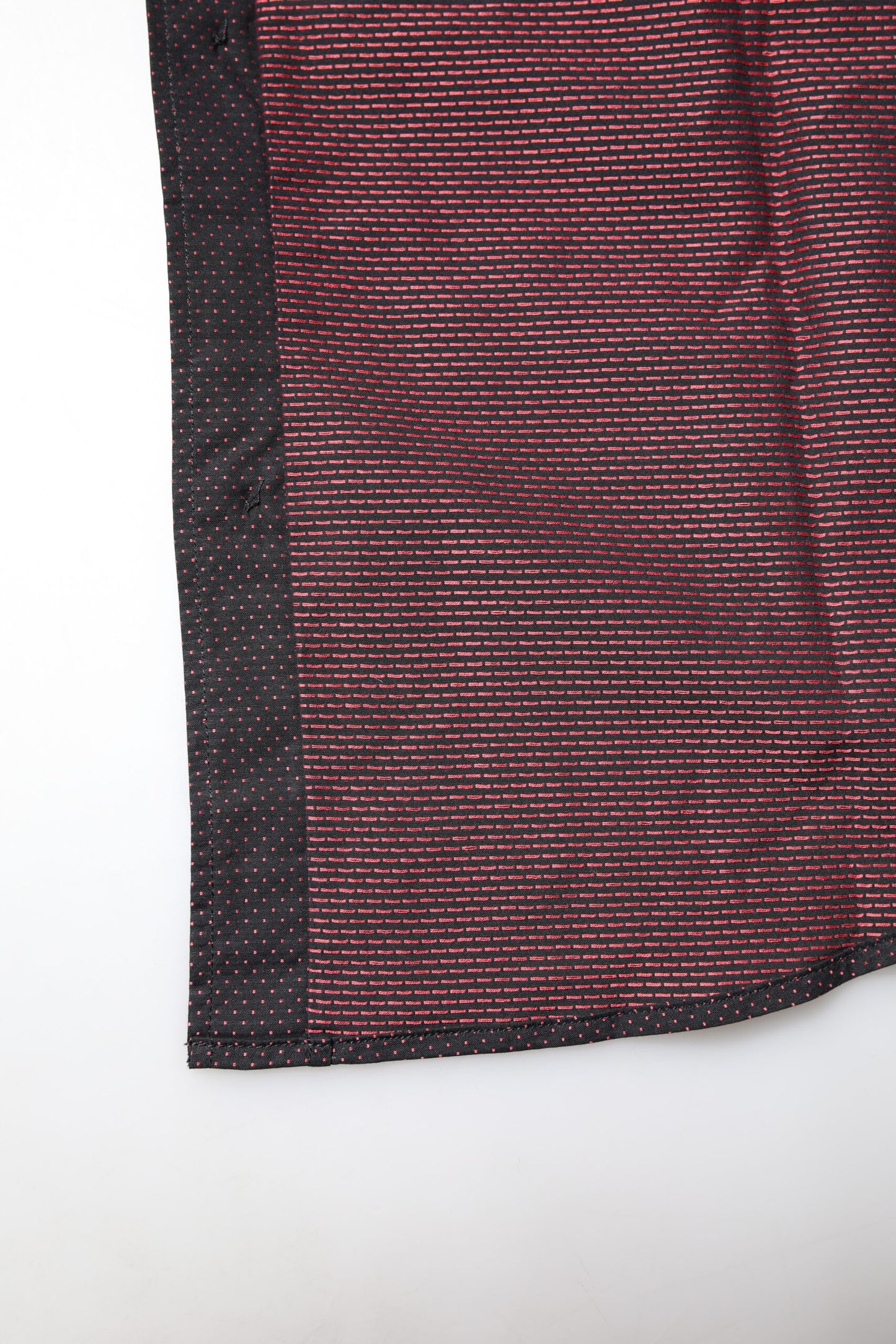 Camisa de vestir para hombre en algodón jacquard color granate GOLD