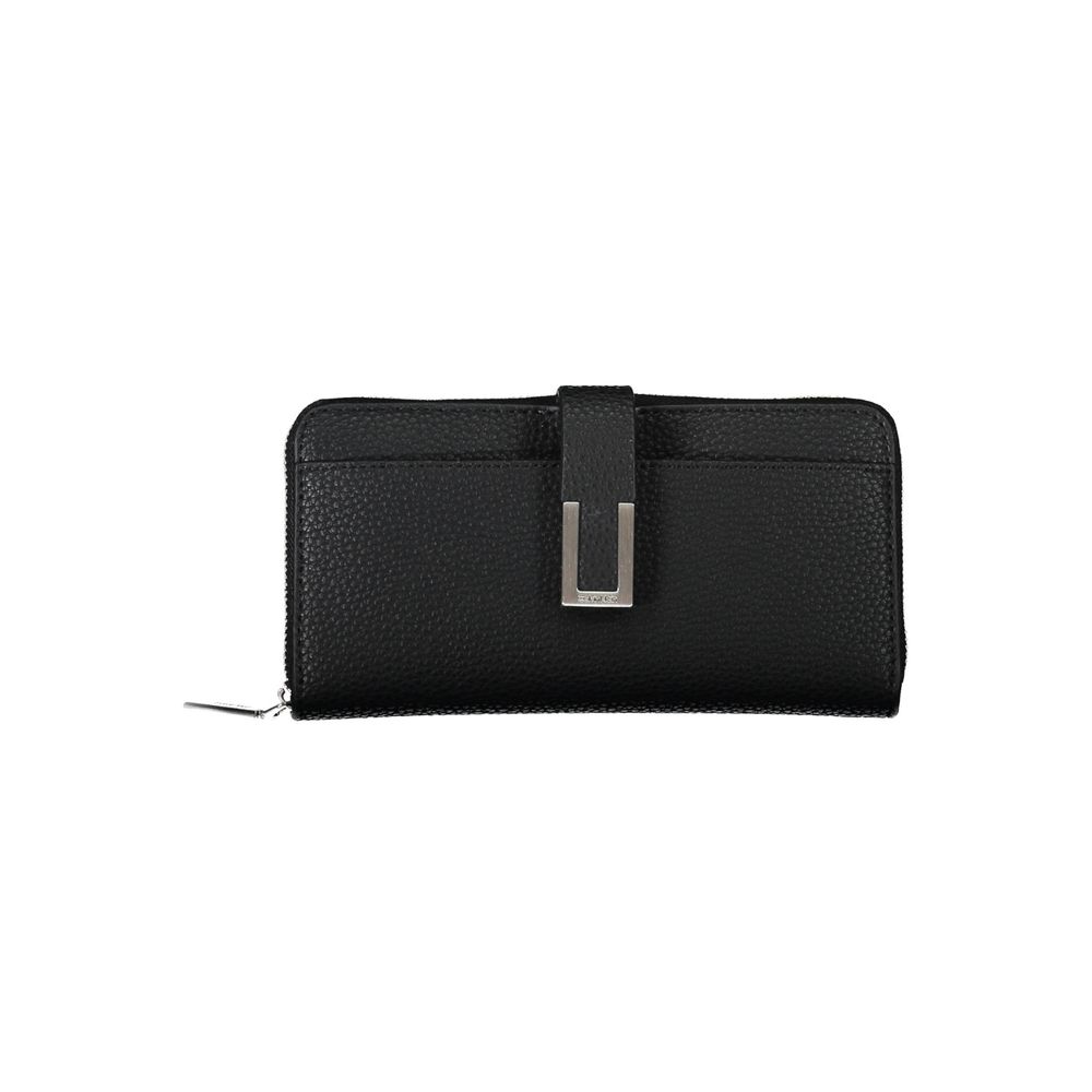 Cartera de mujer de poliéster negro