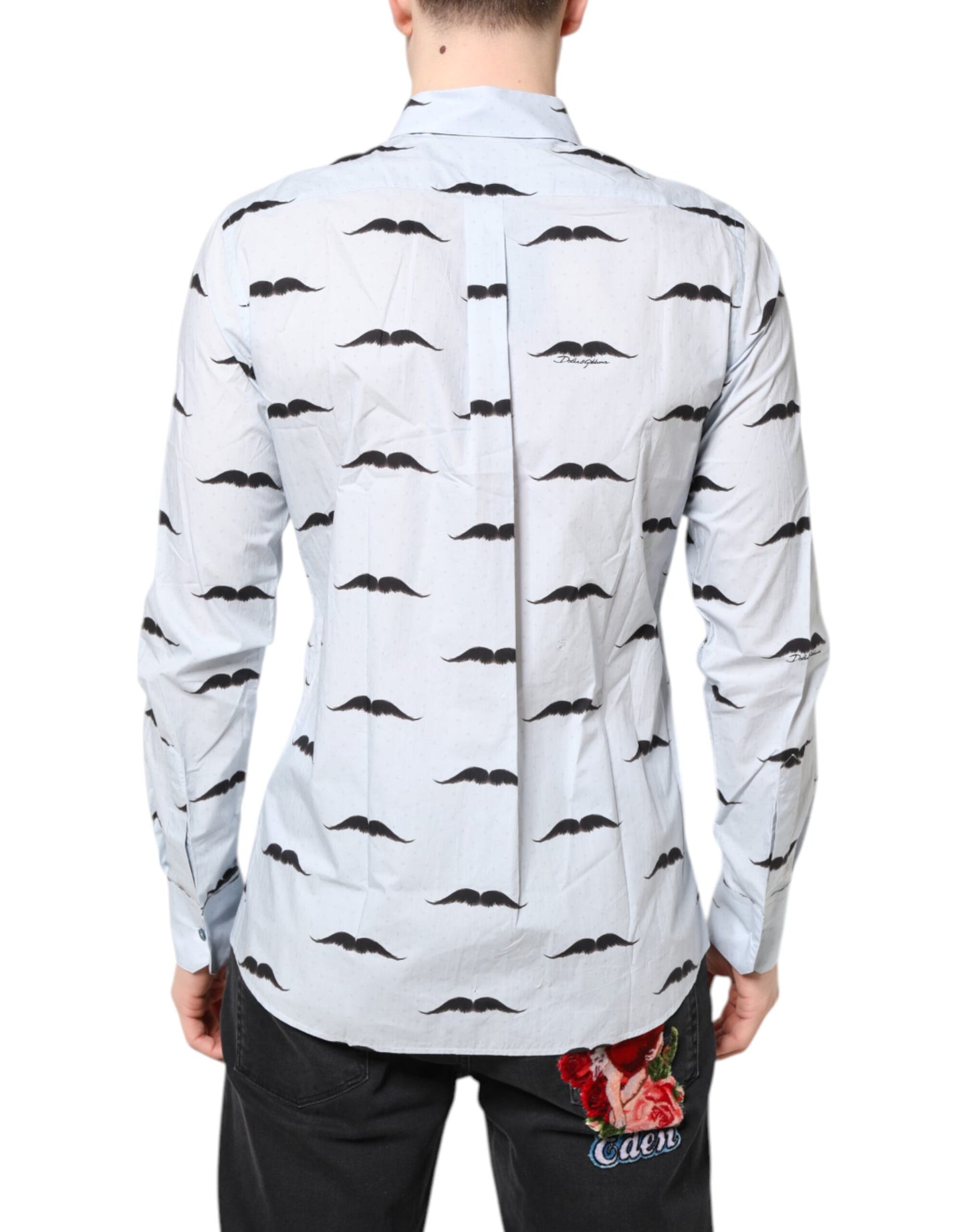 Camisa formal MARTINI de algodón azul claro