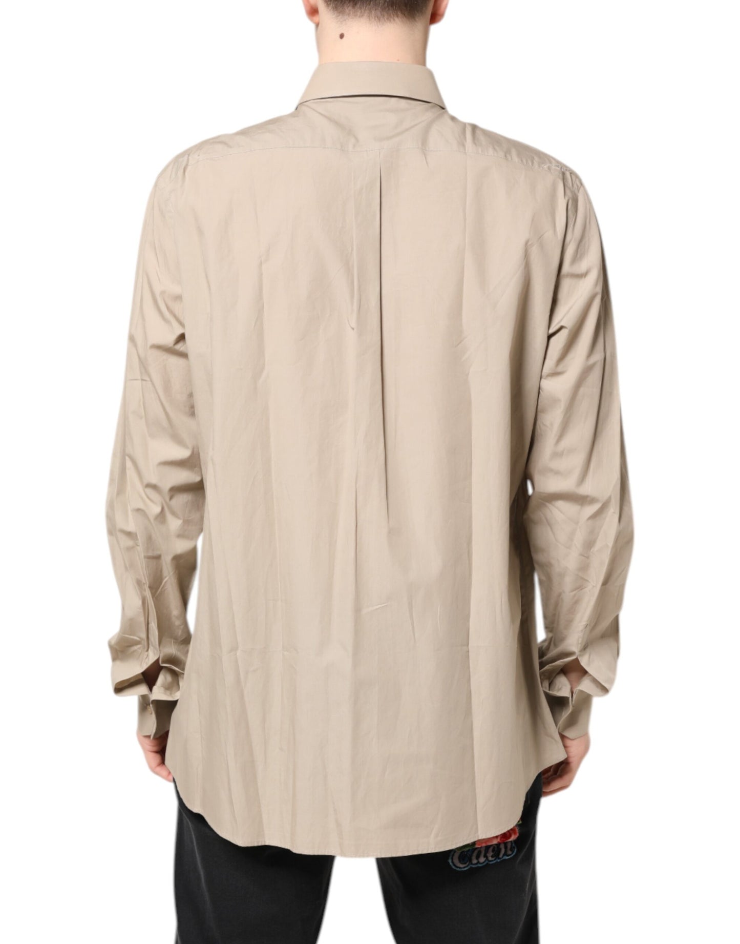 Camisa casual para hombre MARTINI con estampado pin-up beige
