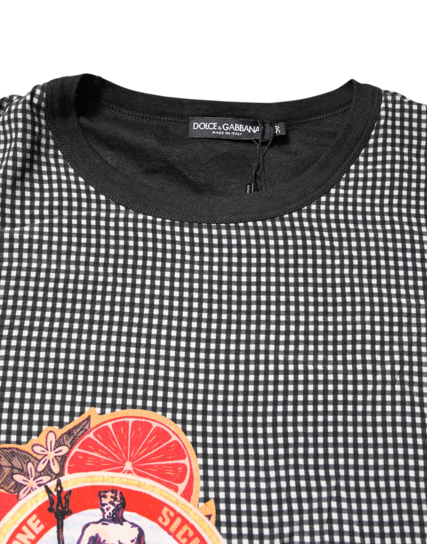T-shirt à manches courtes noir à imprimé graphique