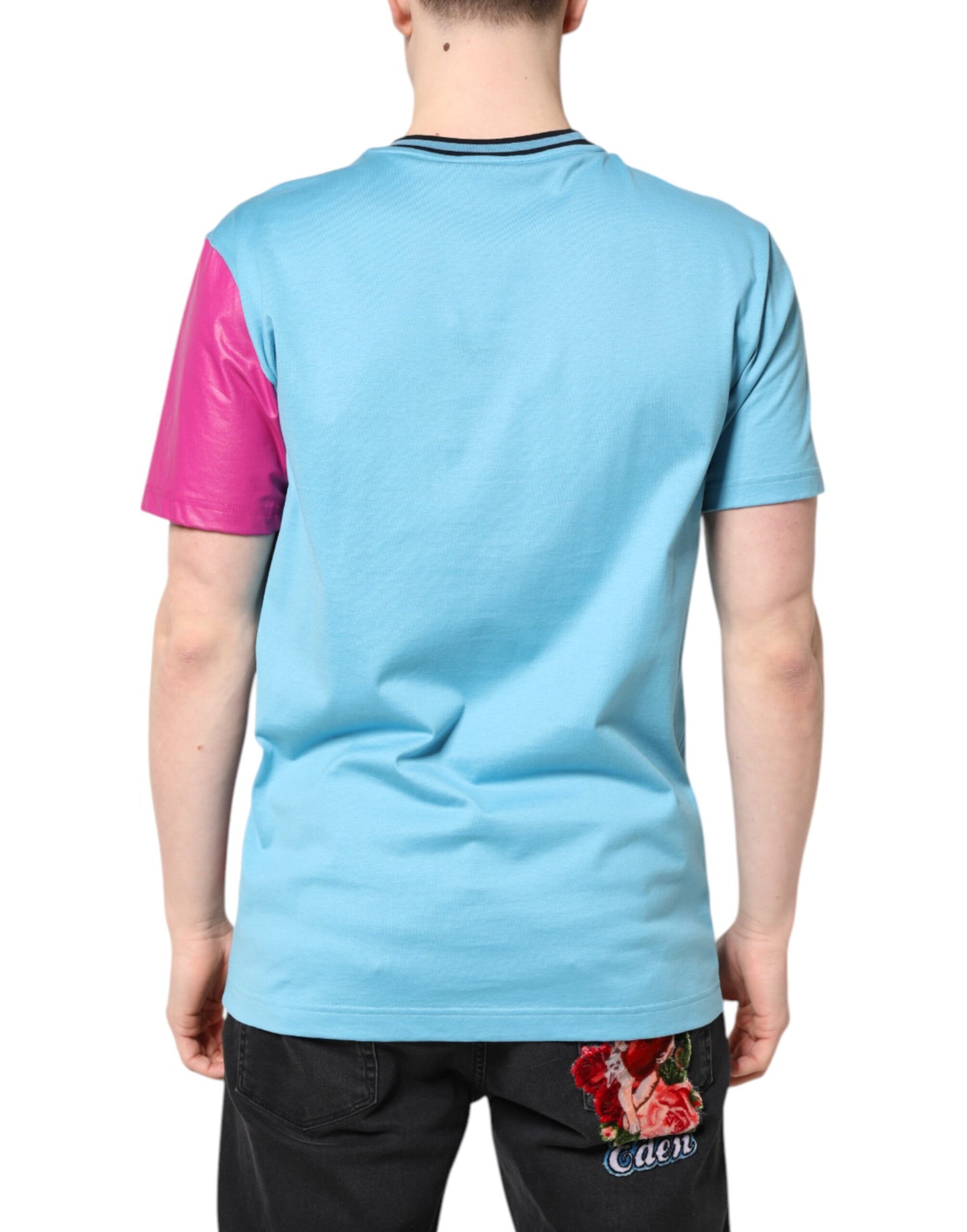 T-shirt à manches courtes avec logo imprimé multicolore