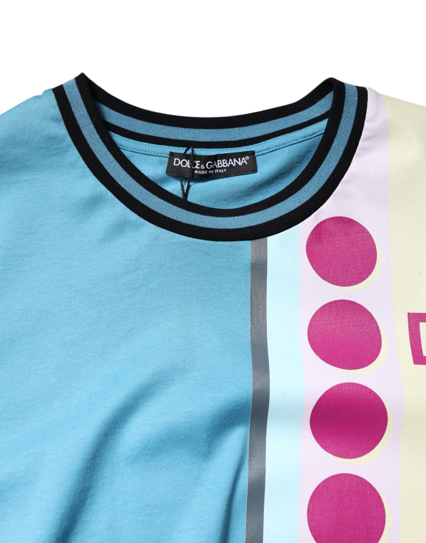 T-shirt à manches courtes avec logo imprimé multicolore