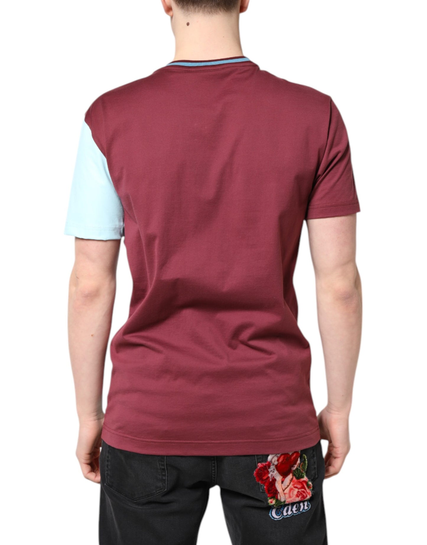 T-shirt à manches courtes avec logo imprimé multicolore