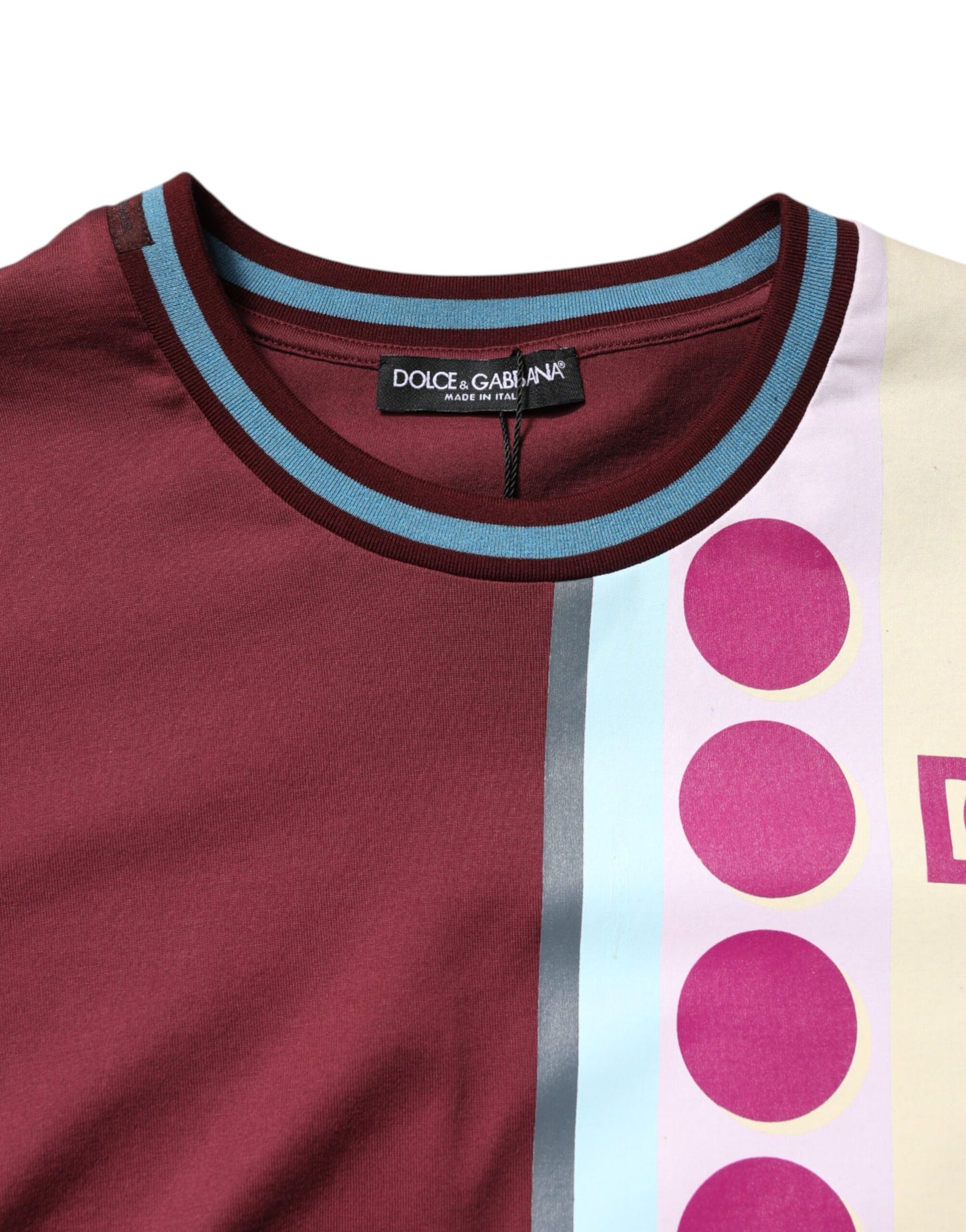 T-shirt à manches courtes avec logo imprimé multicolore