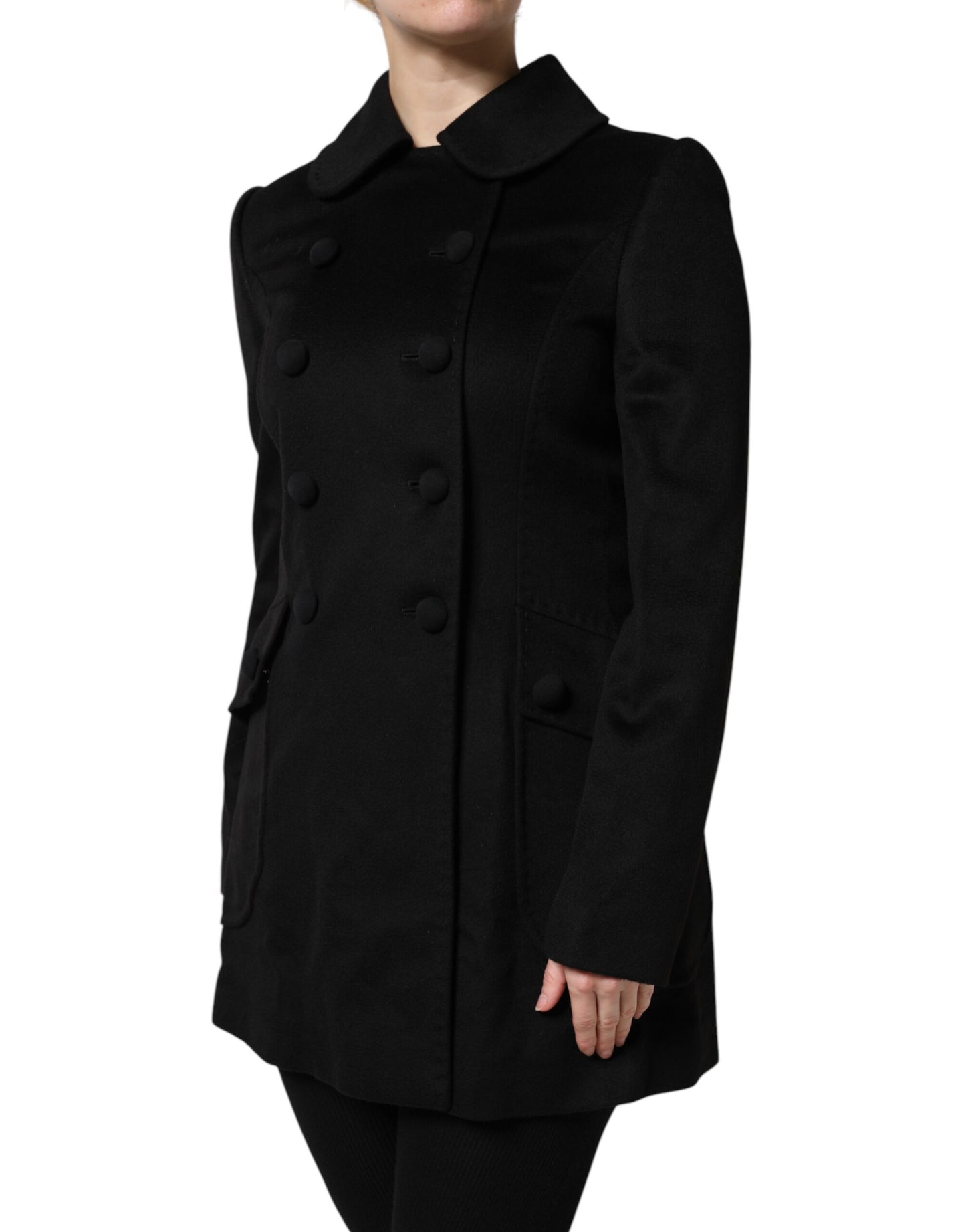 Chaqueta estilo blazer Sartoria Italiano de lana negra