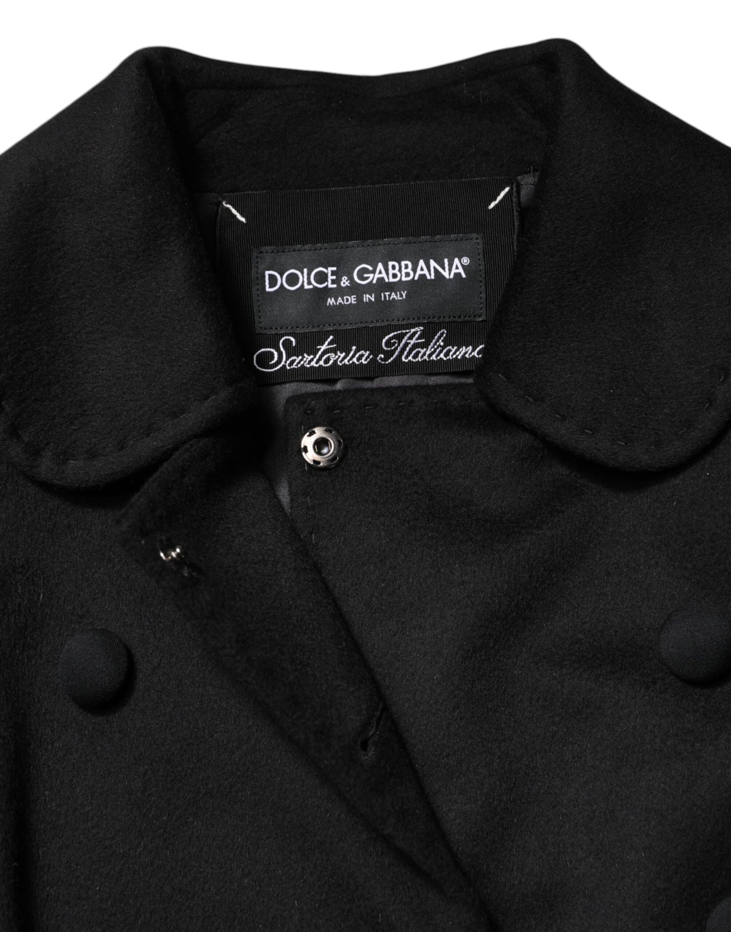 Chaqueta estilo blazer Sartoria Italiano de lana negra
