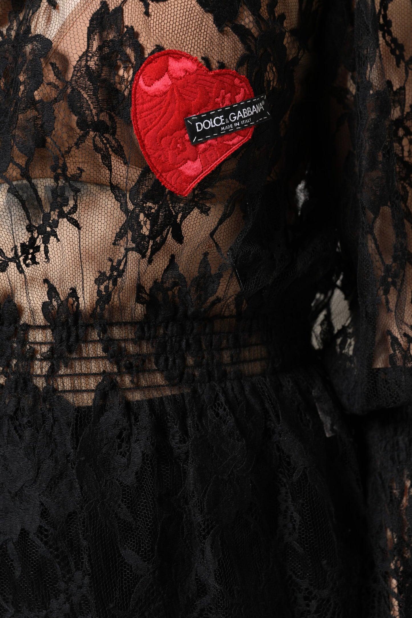 Blusa de mujer con encaje floral de algodón negro