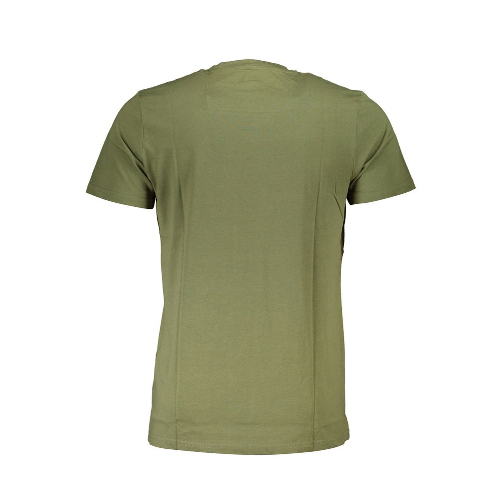 Camiseta de algodón verde para hombre