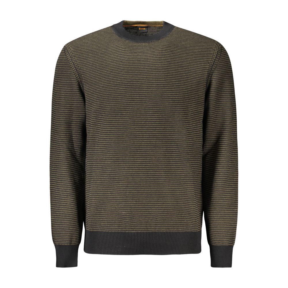 Pull homme en coton noir