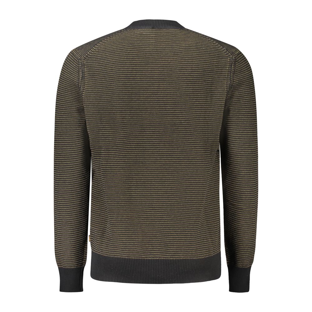 Pull homme en coton noir