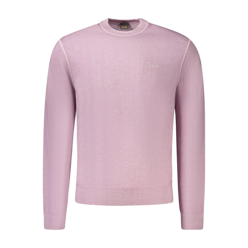 Pull homme en laine violette