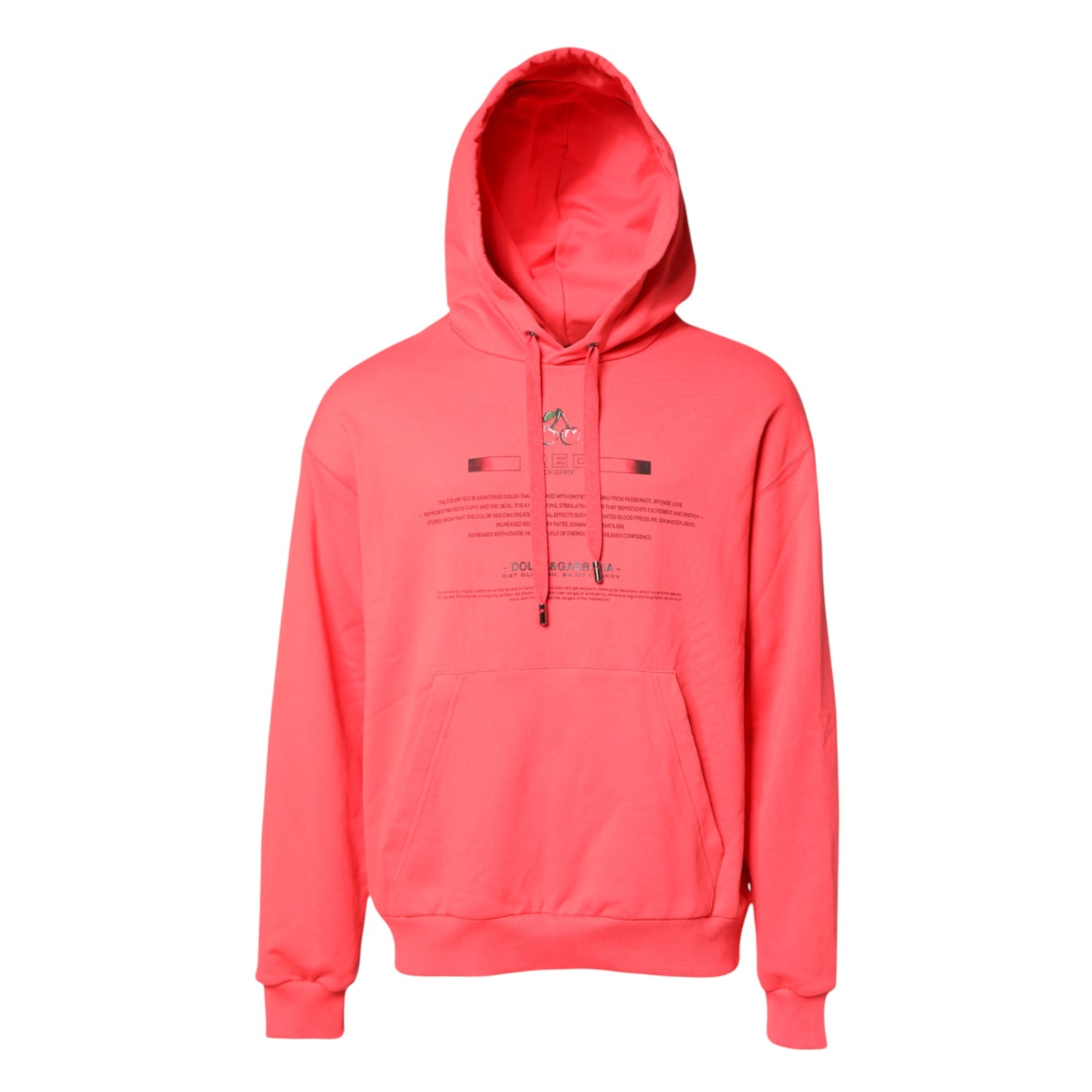 Red Logo Printed Hooded Sweatshirt Sweater