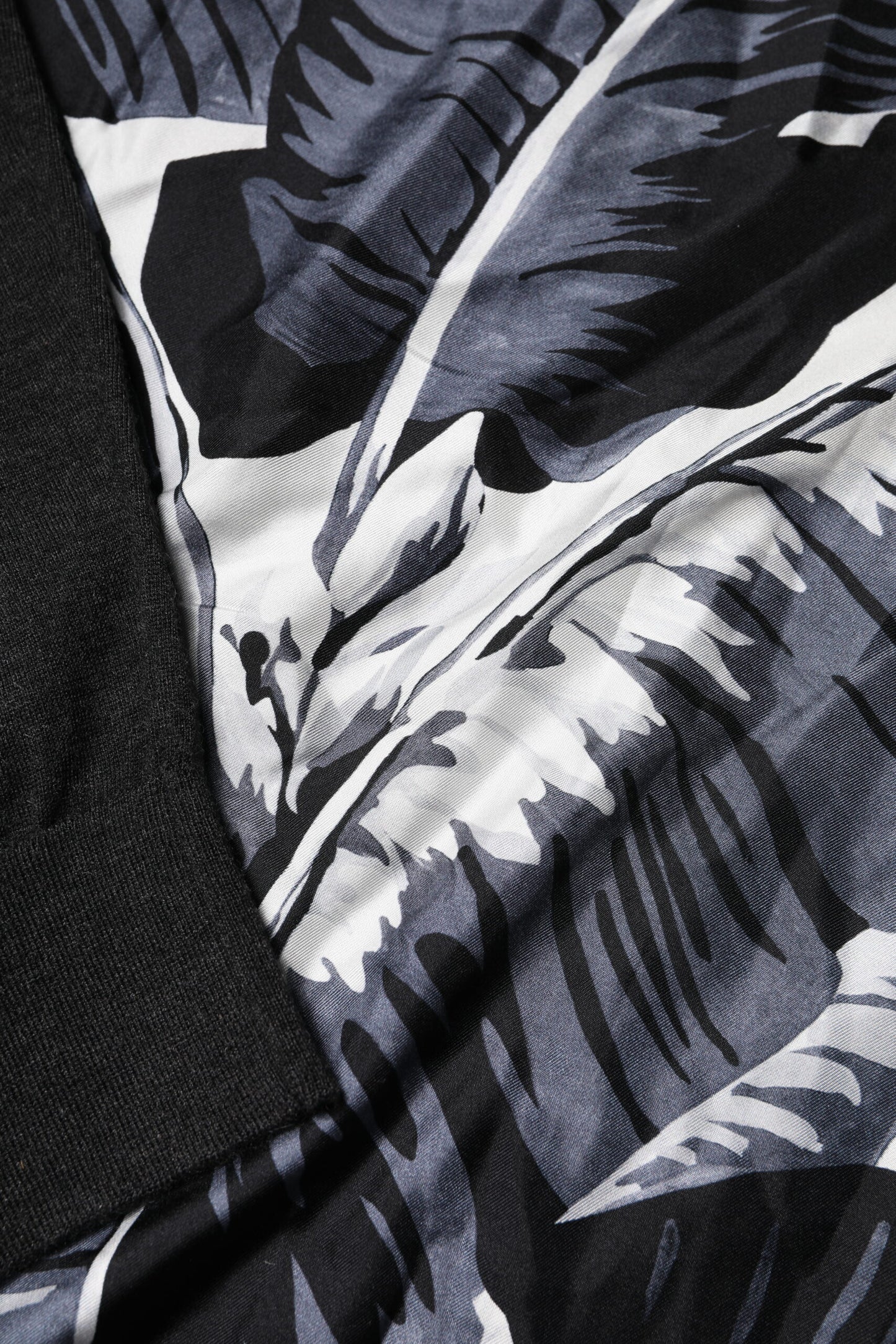 Pull en maille imprimé noir pour homme