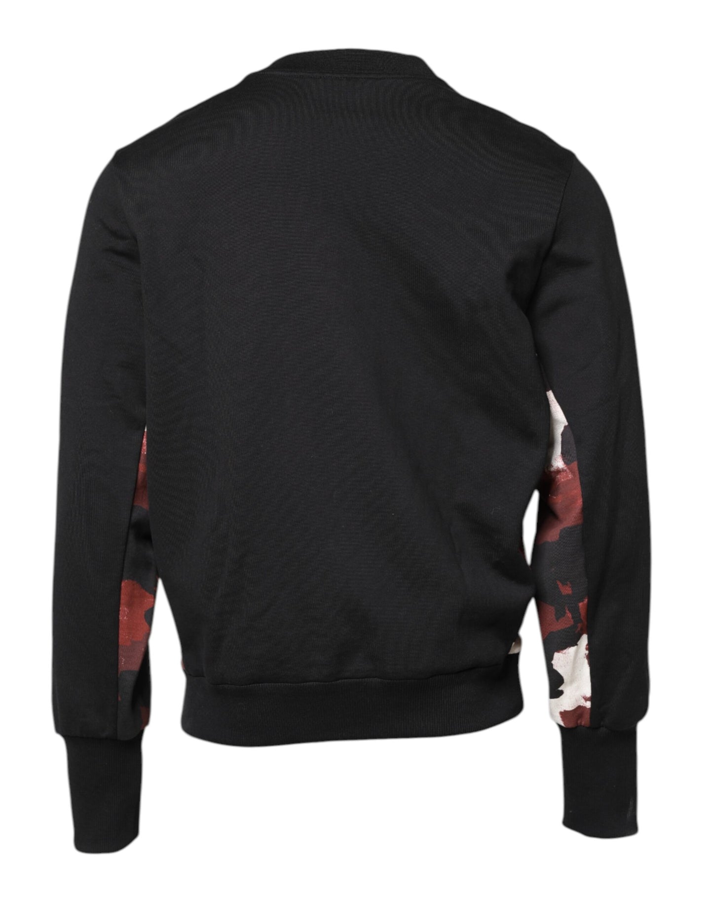 Pull ras du cou brodé noir