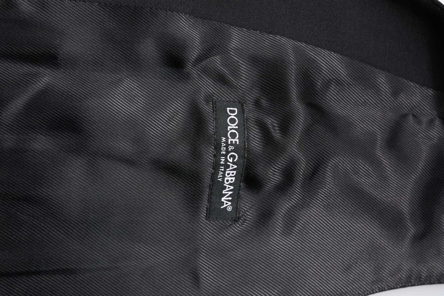 Chaleco formal de lana negro