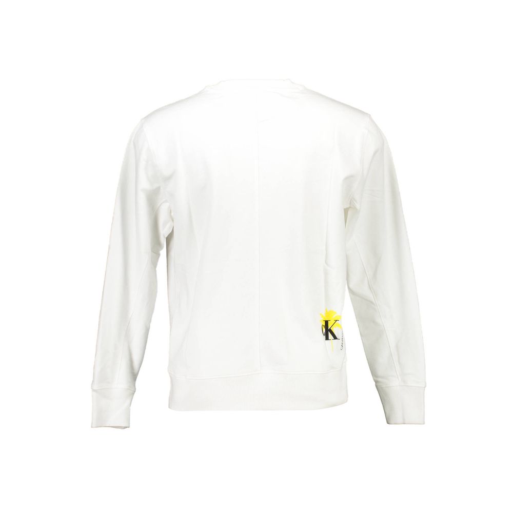 Sweat-shirt unisexe en coton blanc