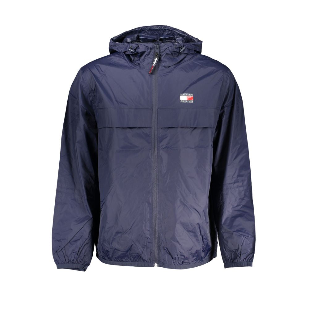 Chaqueta de poliamida azul para hombre