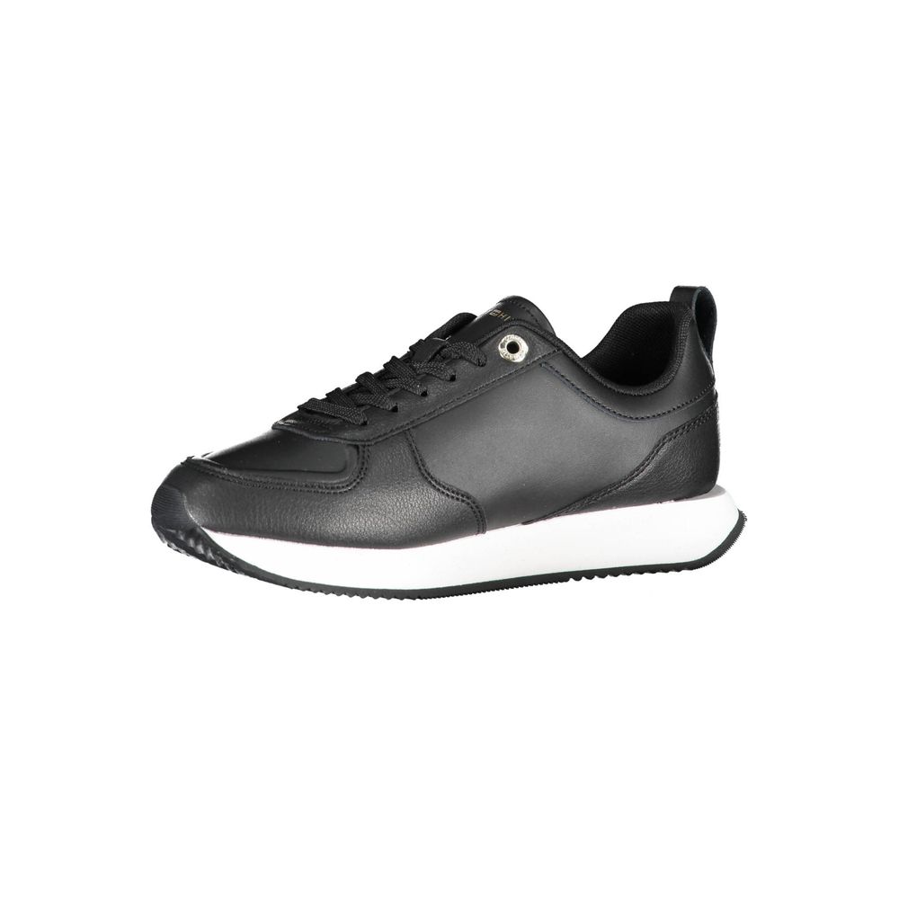 Zapatillas deportivas de piel negra para mujer