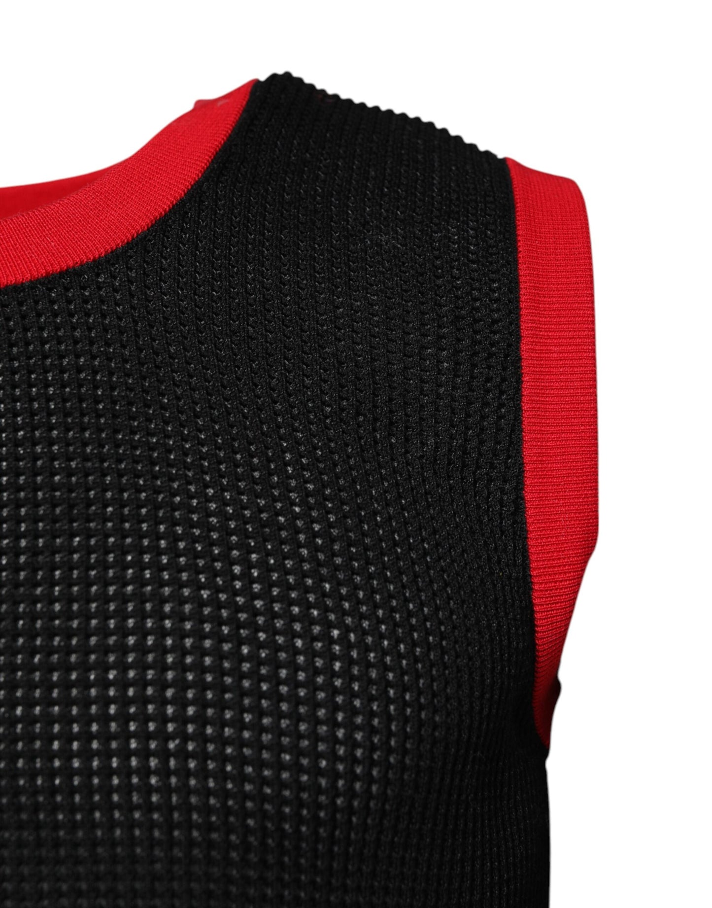 T-shirt col rond slim en coton noir