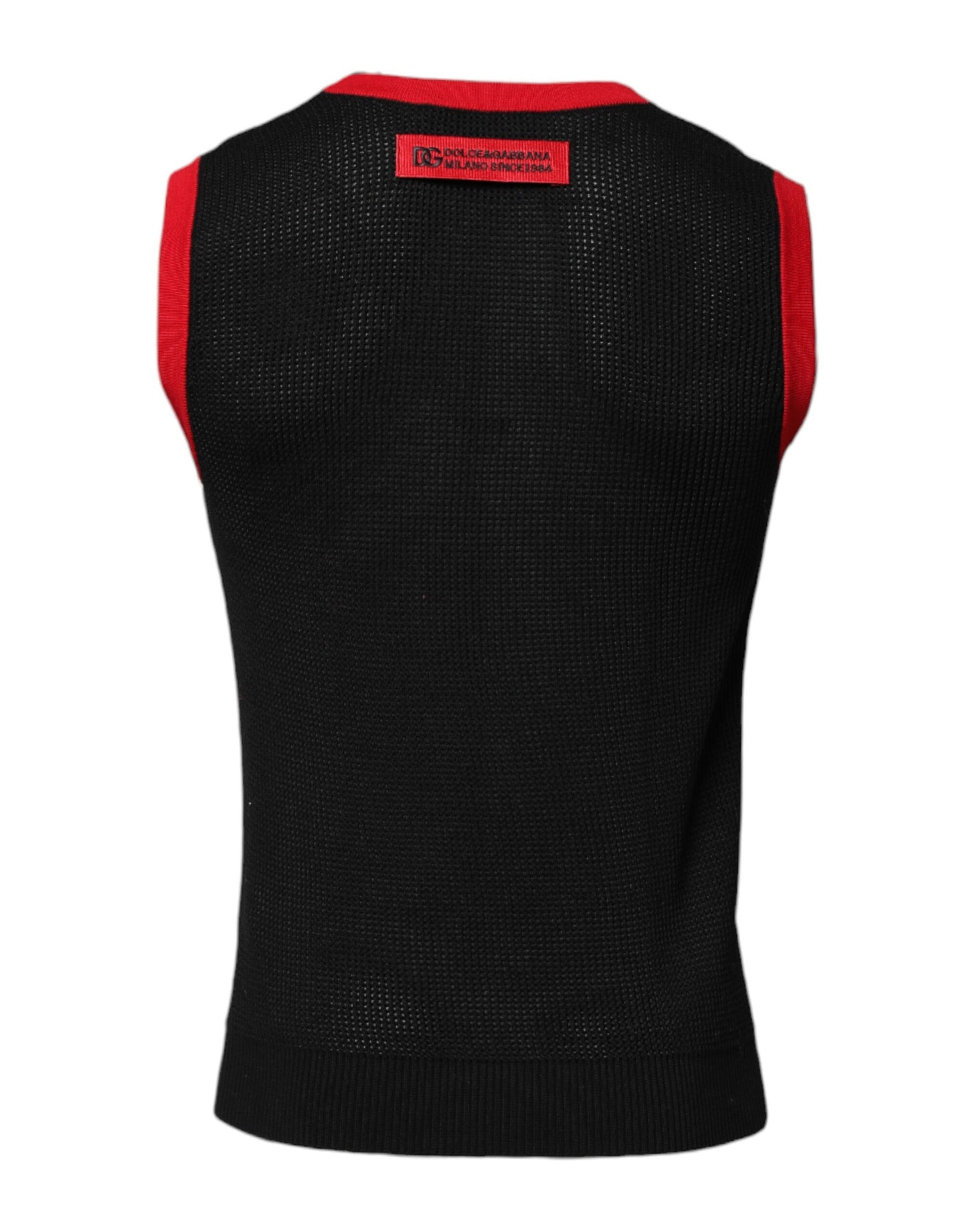 T-shirt col rond slim en coton noir