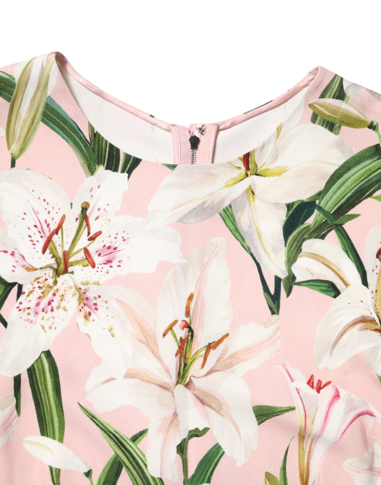 Camiseta sin mangas con cuello redondo y estampado floral multicolor